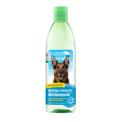 TropiClean Fresh Breath Dental Health Solution + Digestive Support For Dogs
