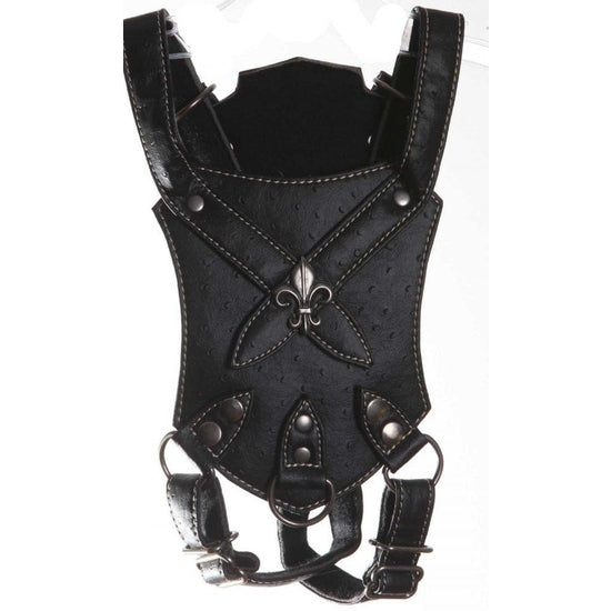 Duke & Dutchess Black Vegan Leather Dog Harness