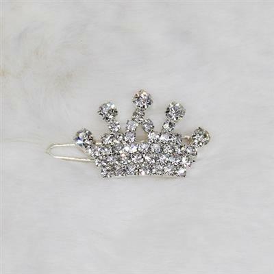 Crystal Crown Barrette Color Clear
