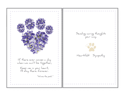 Pet Sympathy Greeting Card - If There Ever Comes A Day
