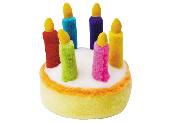 Multipet Look Who's Talking Birthday Cake Dog Toy