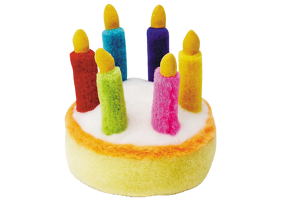 Multipet Look Who's Talking Birthday Cake Dog Toy