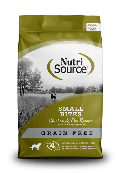 NutriSource Dog Dry Small Bites Chicken And Pea Recipe - Grain Free