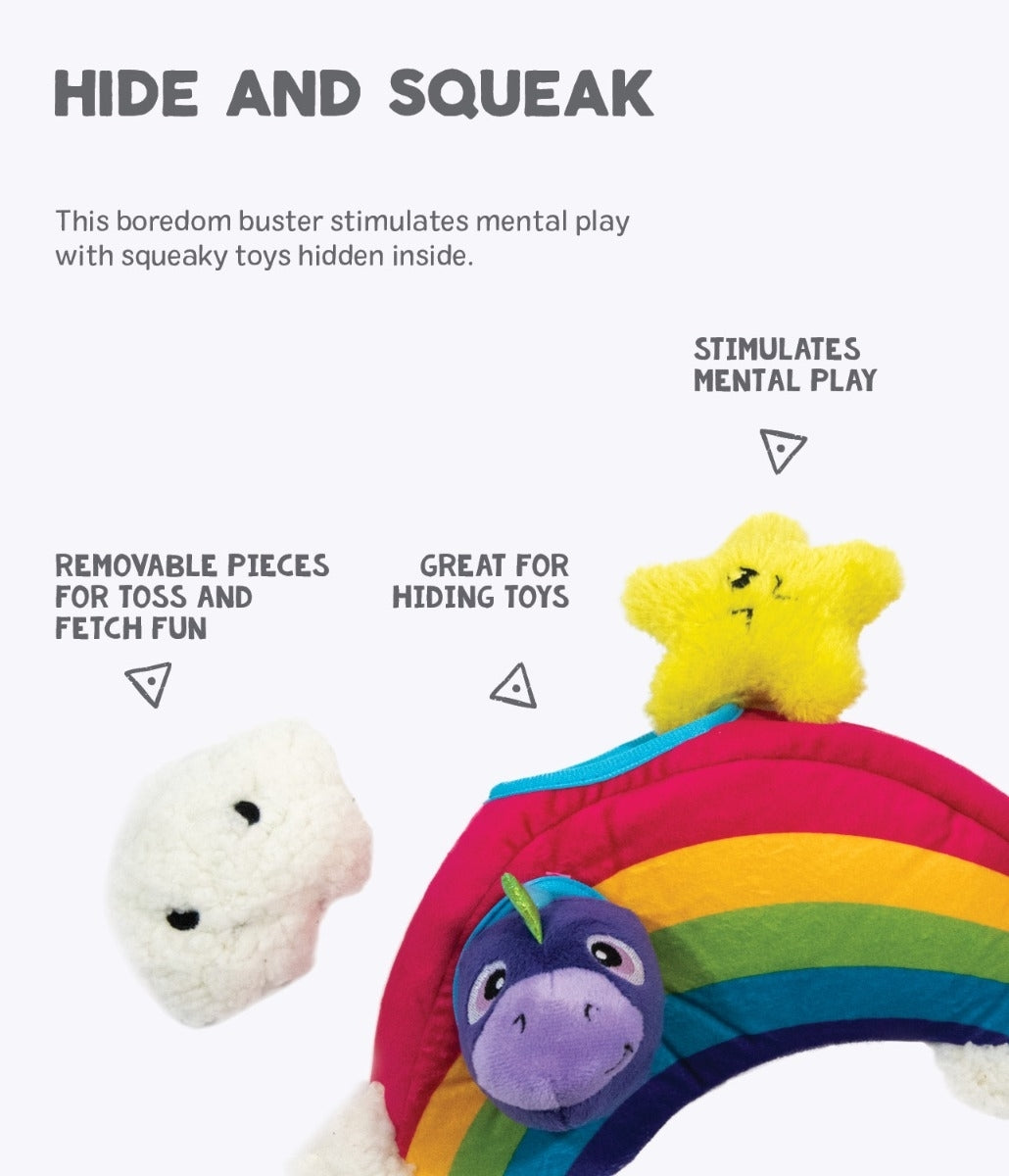 Outward Hound Hide-A-Rainbow Dog Toy