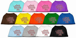 Happy Valentines Day Rhinestone Dog Shirt