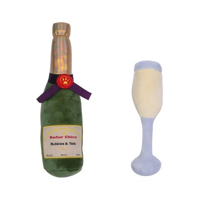 Chico Champawgne - Cheers Crinkle & Squeaky Plush Dog Toy