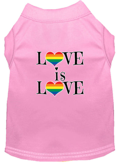 Mirage Love Is Love Dog Tshirt Size SM