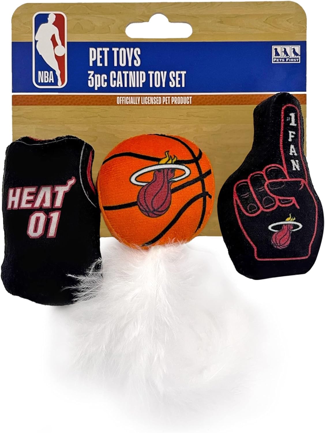 NBA Miami Heat 3 Piece Cat Nip Toys