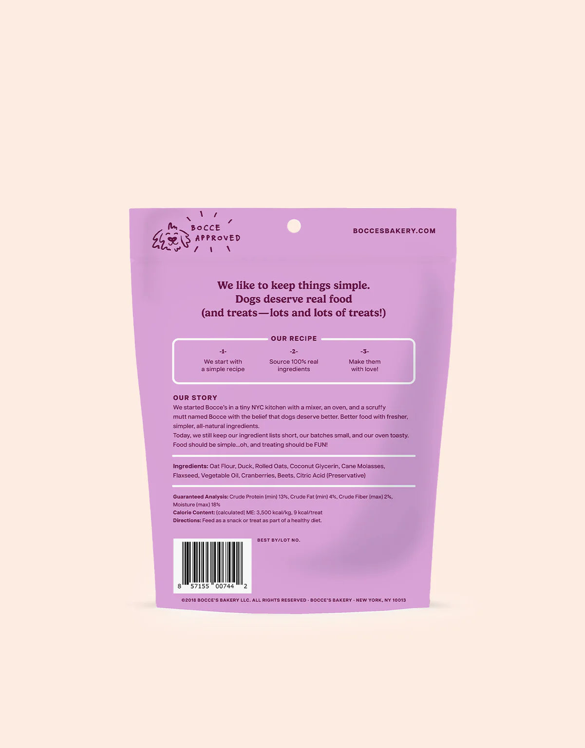 Bocce's Bakery Duck Soft & Chewy Dog Treats 6oz