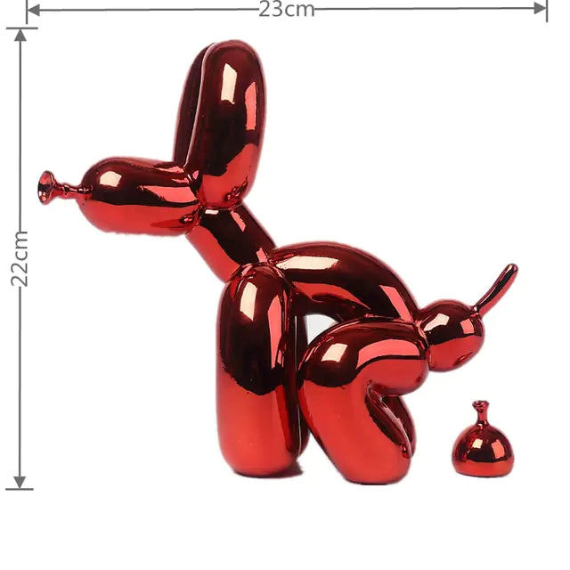 Balloon Dog Doggy Poo Statue