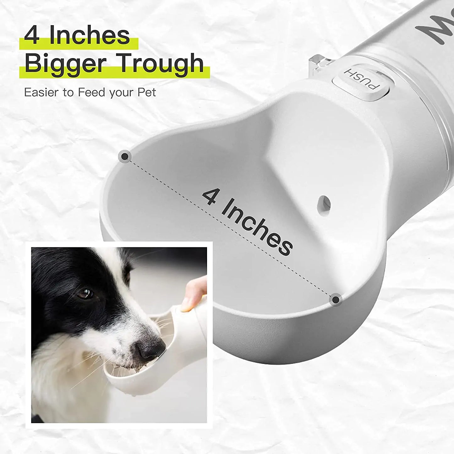 Leak Proof Water Bottle with Poop Bag dispenser