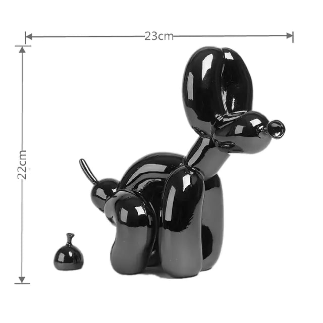 Balloon Dog Doggy Poo Statue