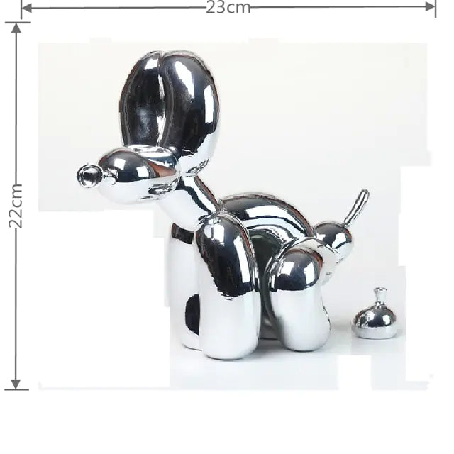 Balloon Dog Doggy Poo Statue
