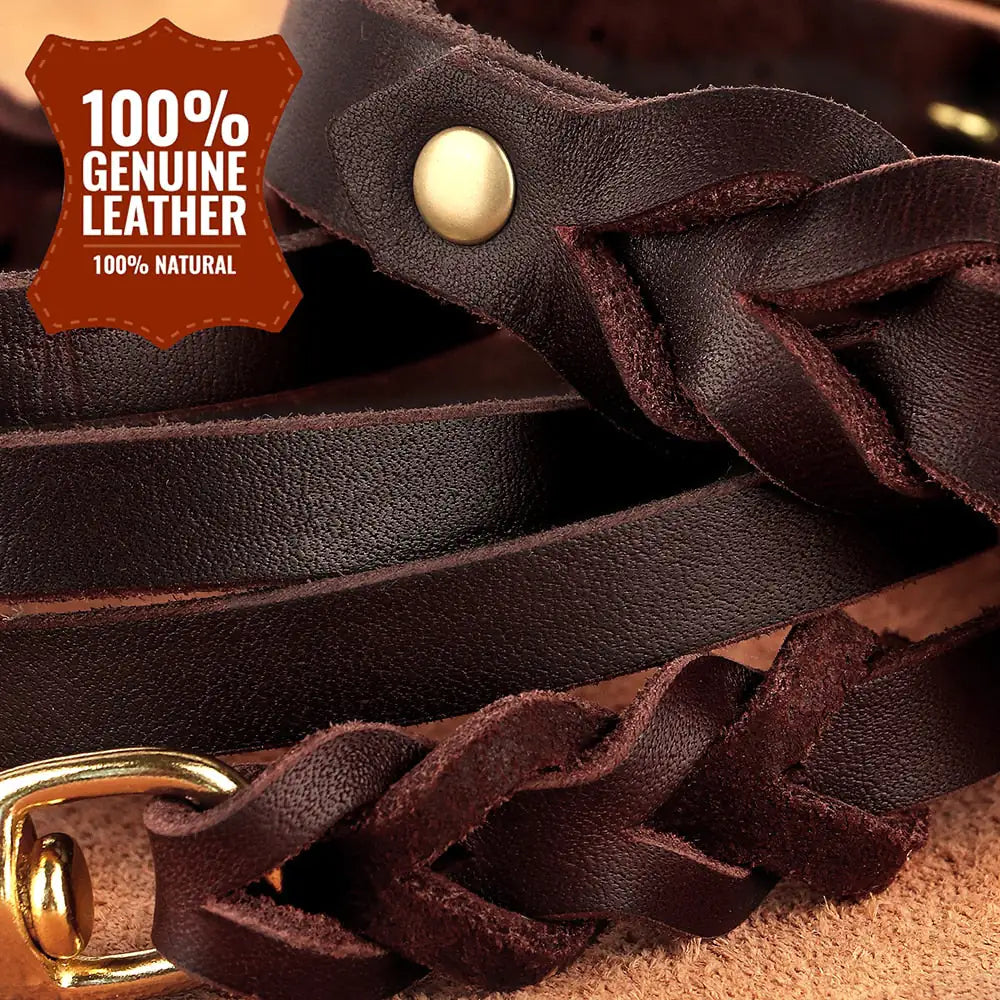 Braided Dog Collar and Leash Set