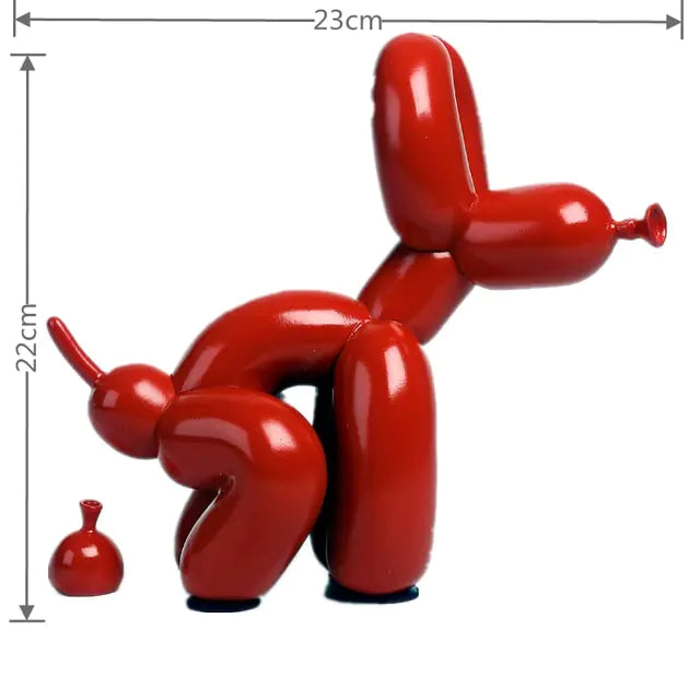 Balloon Dog Doggy Poo Statue