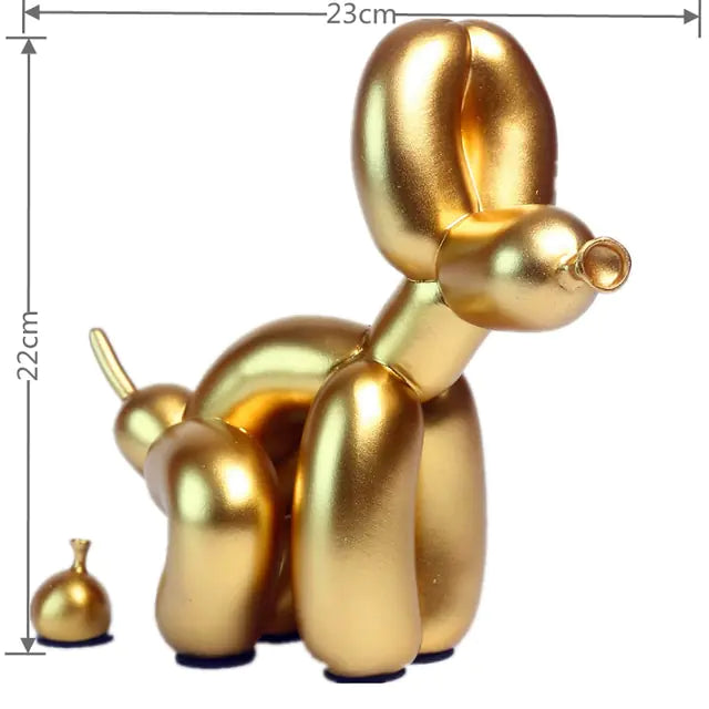 Balloon Dog Doggy Poo Statue