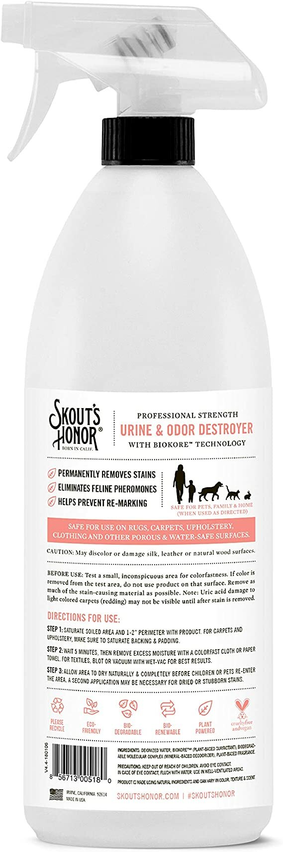 Skout's Honor Cat Urine & Odor Destroyer