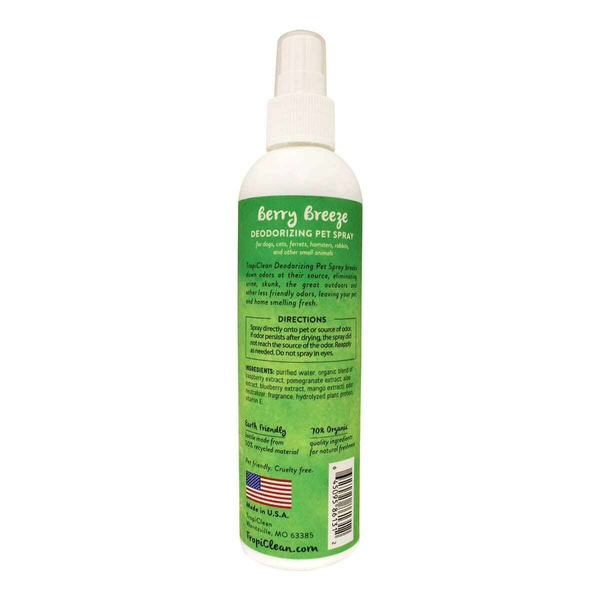 TropiClean Berry Breeze Deodorizing Pet Spray