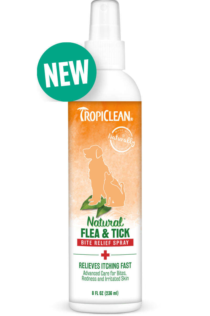 TropiClean Natural Flea And Tick Bite Relief Spray