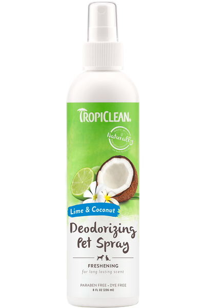 TropiClean Lime And Coconut Deodorizing Pet Spray