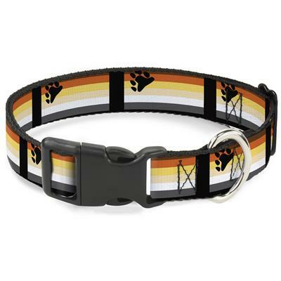 Buckle-Down Bear Pride Plastic Clip Dog Collar