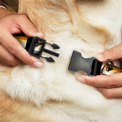 Buckle-Down Bear Pride Plastic Clip Dog Collar