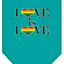 Mirage Love Is Love Pet Bandana Size LG