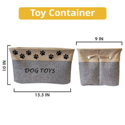 Dog Toy Fabric Storage Container