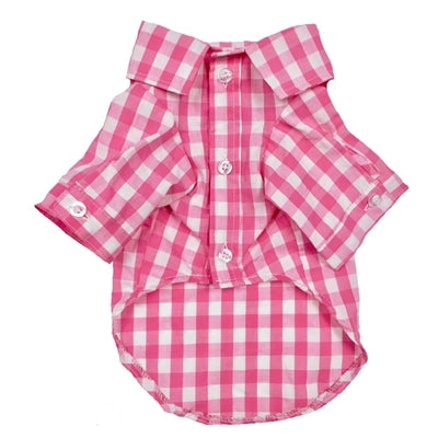 Fabdog Plaid Button Down Dog Shirt