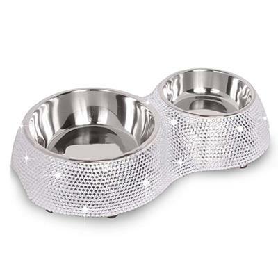 Crystal Dining Bowl - Silver