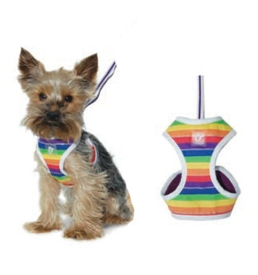 EasyGo Rainbow Dog Harness With Leash