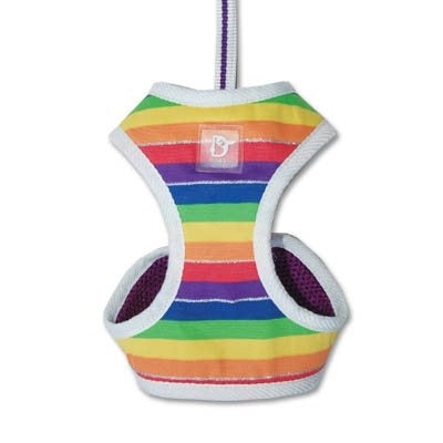 EasyGo Rainbow Dog Harness With Leash