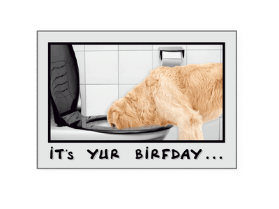 Birthday Pet Greeting Card - Drink Responsibly