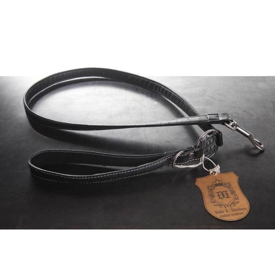 Duke & Dutchess Vegan Leather Dog Leash - Black