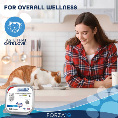 Forza10 Actiwet Hypoallergenic Canned Cat Food Fish Flavor