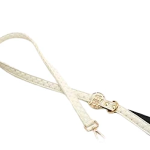 Duke & Dutchess White Sparkle Vegan Leather Dog Leash