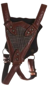 Duke & Dutchess Vegan Leather Glenn Plaid Brown Dog Harness