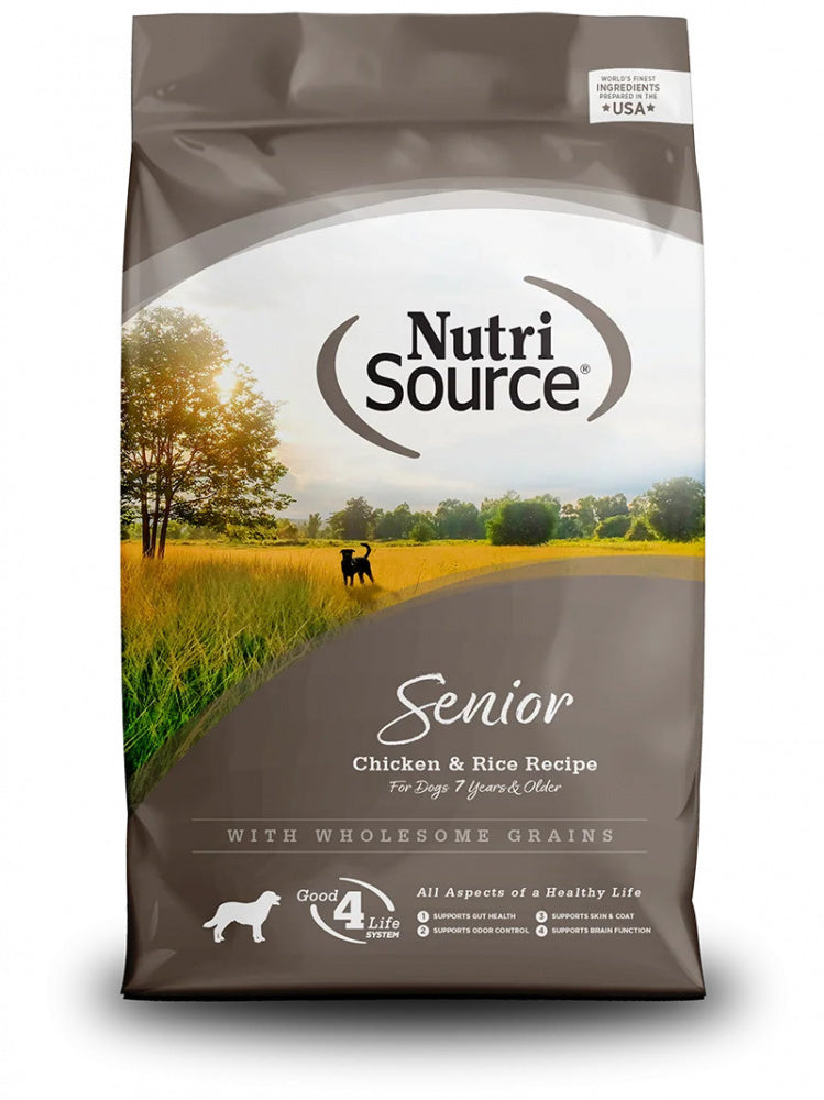 NutriSource Dog Dry Senior Chicken And Rice Recipe