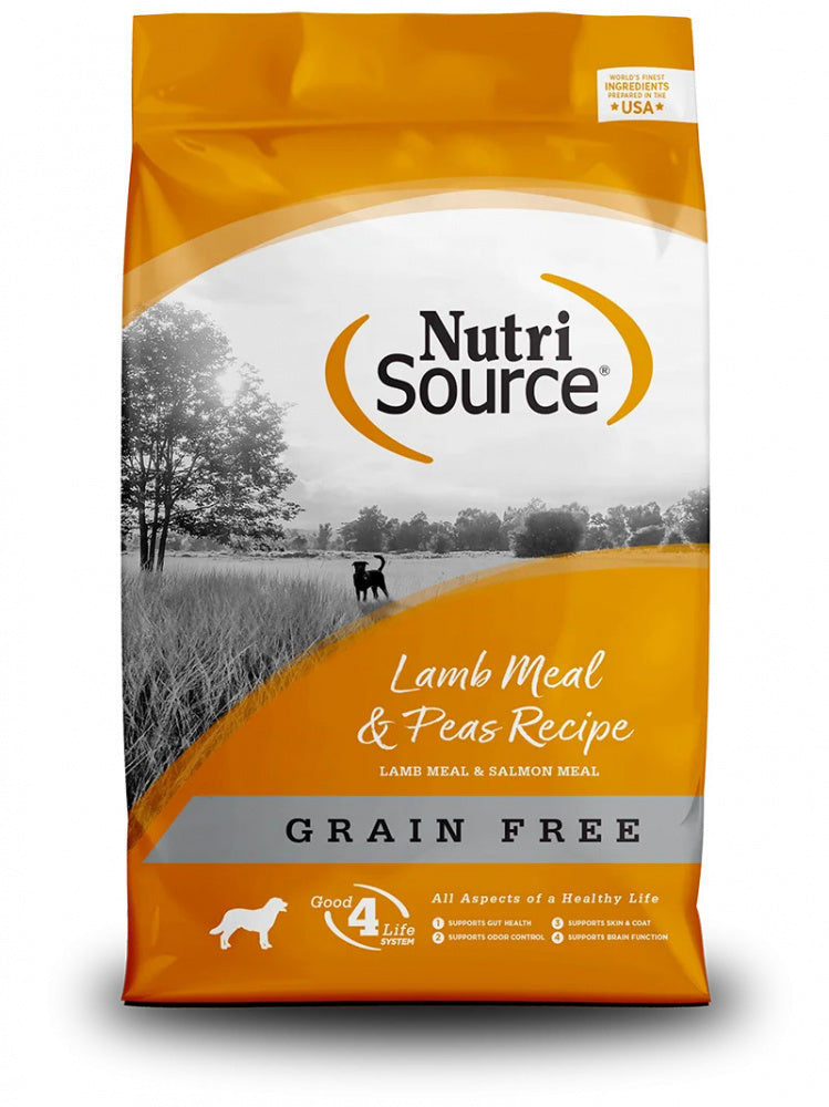 NutriSource Dog Dry Lamb Meal And Peas Recipe - Grain Free