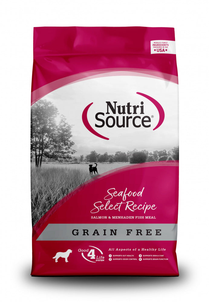 NutriSource Dog Dry Seafood Select With Salmon Recipe - Grain Free