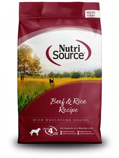 NutriSource Dog Dry Beef And Rice Recipe