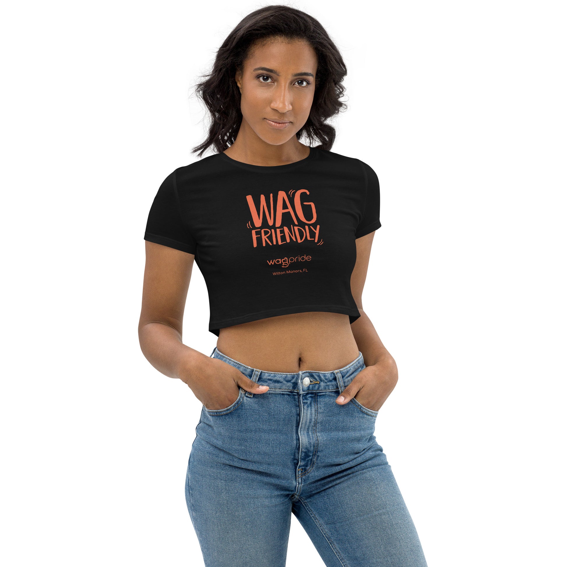 Wagpride Wag Friendly Women's Organic Crop Top Size L