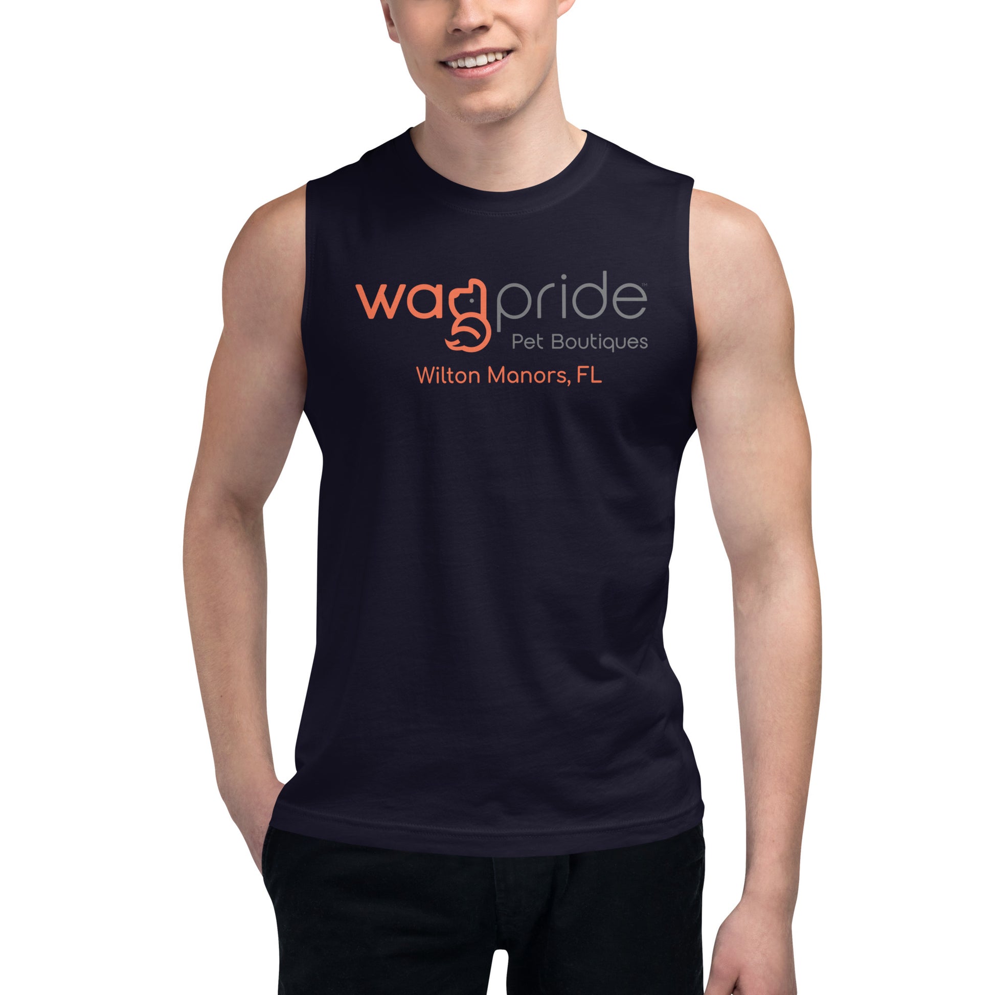 Wagpride Wilton Manors Muscle Shirt Size L