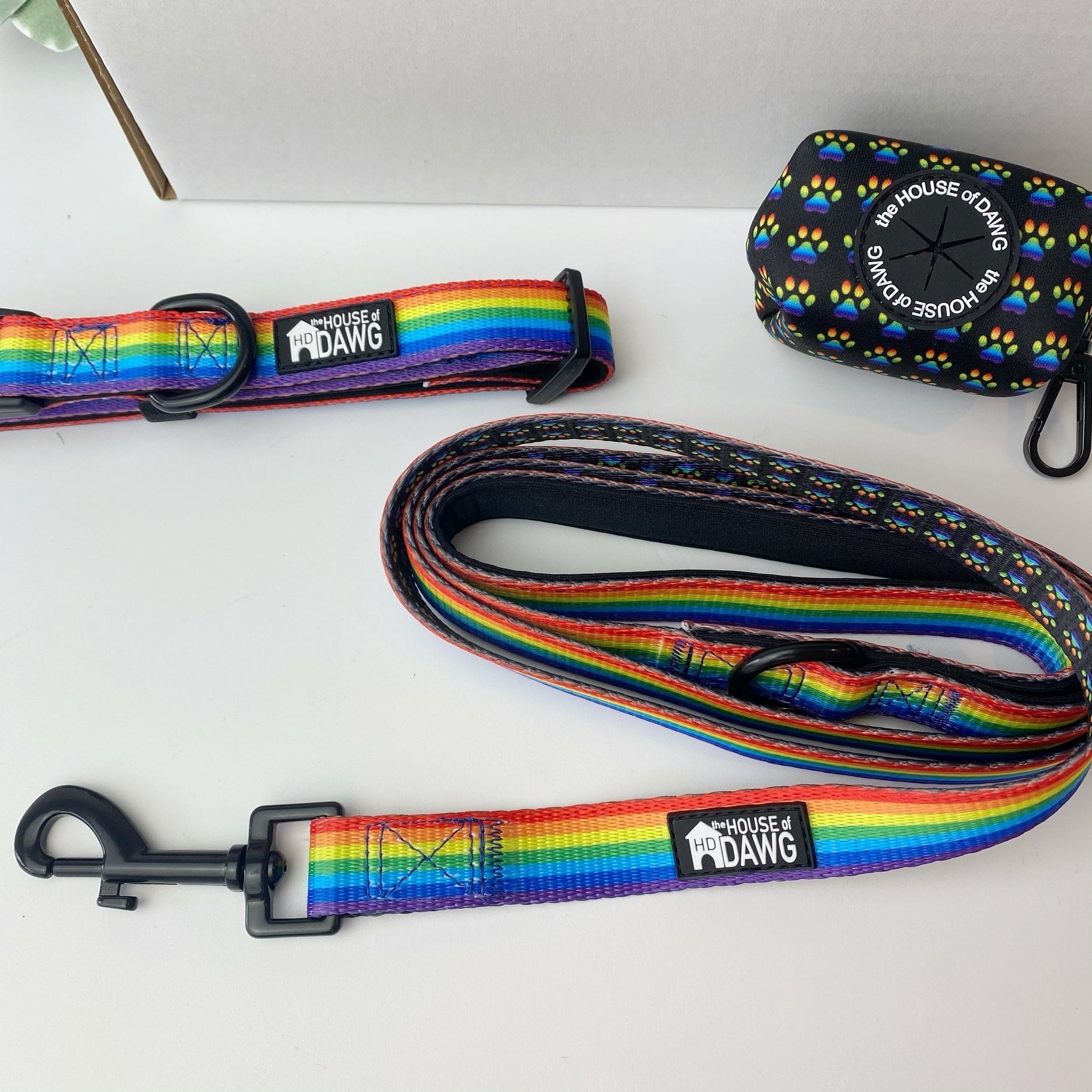 The House Of Dawg Rainbow Dog Leash 5ft