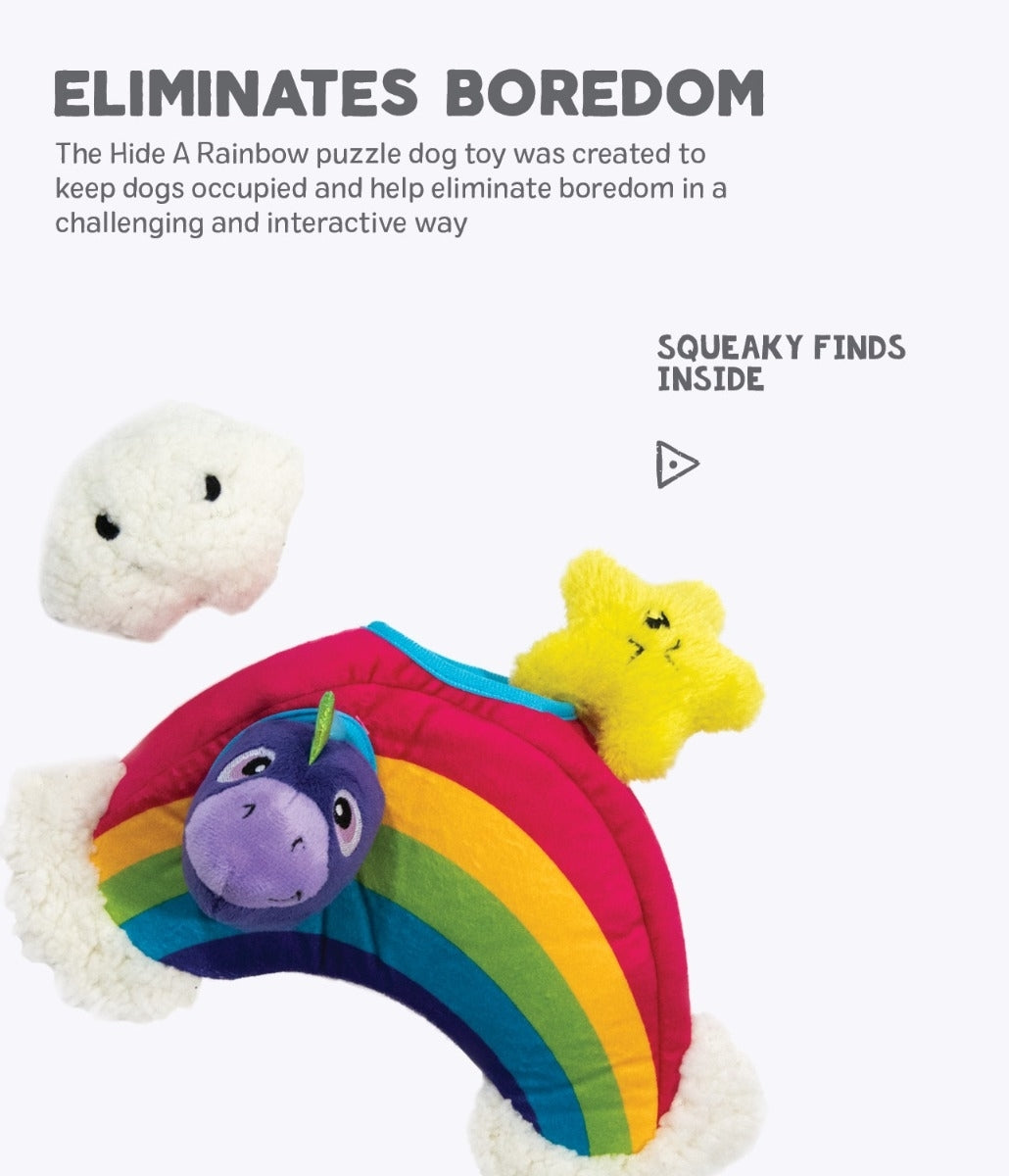 Outward Hound Hide-A-Rainbow Dog Toy