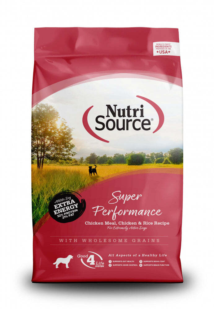 NutriSource Super Performance Chicken & Rice Dry Dog Food 40-lb