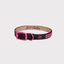 Mutt Couture Black Leather Dog Collar With Pink Studs
