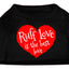 Ruff Love Is The Best Love Pet T-Shirt Size SM