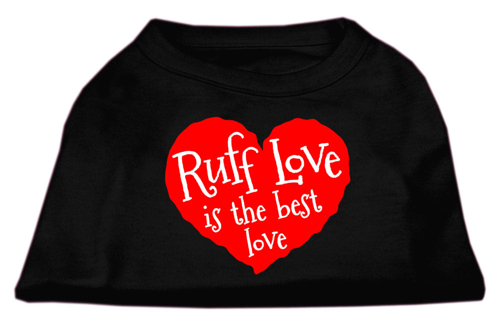 Ruff Love Is The Best Love Pet T-Shirt Size SM