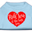 Ruff Love Is The Best Love Pet T-Shirt Size XS